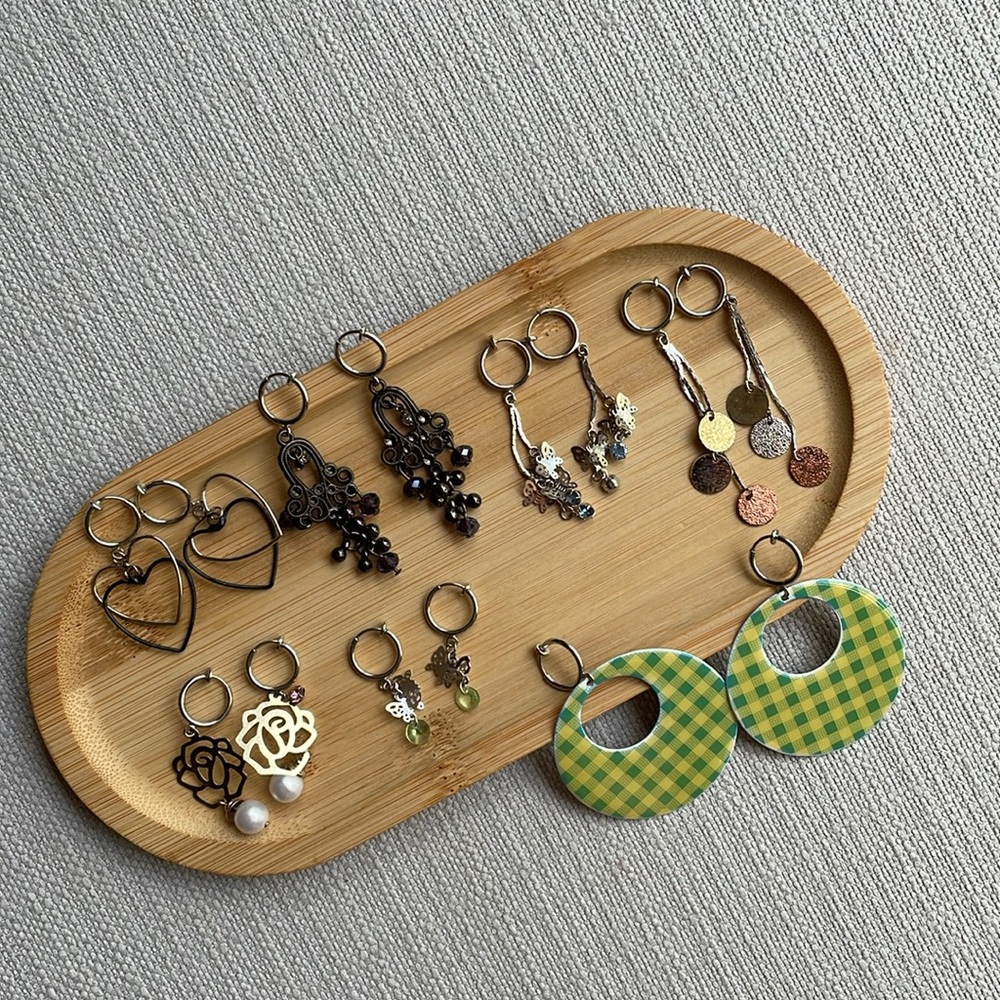 Clip on earrings 7 pairs